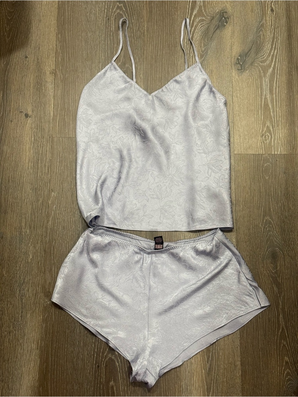 Victoria's Secret Lilac Floral Jacquard Cami & Shorts Sleep Set